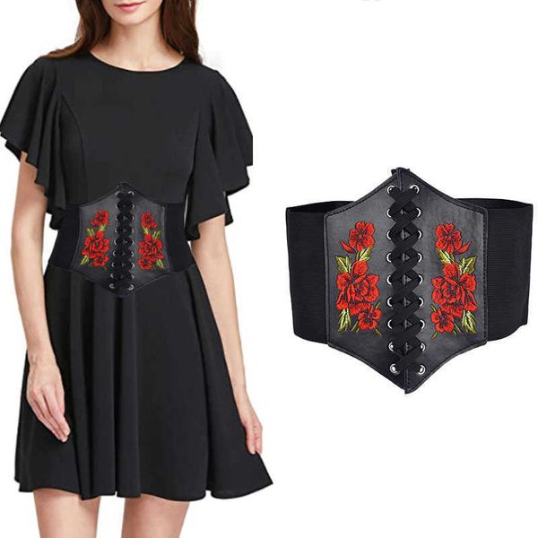 other fashion accessories rose embroidered pu leather black stretch girdle women luxury design fashion casual dress lace up corset gothic bo, Silver
other fashion accessories rose embroidered pu leather black stretch girdle women luxury design fashion casual dress lace up corset gothic bo, Silver