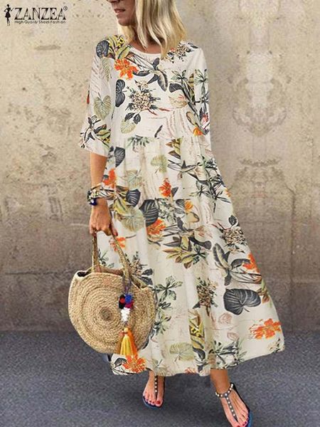 dresses zanzea bohemian elegant casual oversized holiday kaftan dresses summer women floral printed dress femme short sleeve sundress, Black;gray
dresses zanzea bohemian elegant casual oversized holiday kaftan dresses summer women floral printed dress femme short sleeve sundress, Black;gray