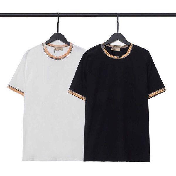 sleeve luxury men's t-shirts letter print round neck short vercace black white fashion men versage women tees., White;black
sleeve luxury men's t-shirts letter print round neck short vercace black white fashion men versage women tees., White;black