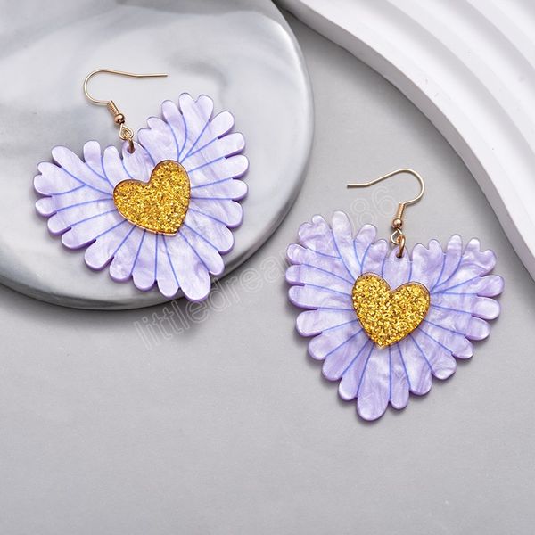 cute sweet colorful heart drop dangle earrings for women bohemian statement texture acrylic geometric jewelry wedding earrings, Silver
cute sweet colorful heart drop dangle earrings for women bohemian statement texture acrylic geometric jewelry wedding earrings, Silver