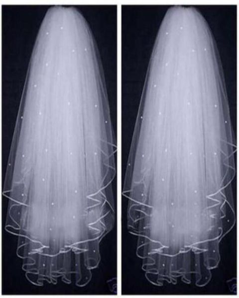 women pearls tulle short bridal veils ribbon edge white ivory super glitter pearl 3 layers wedding veil bride accessories length 26887821, Black
women pearls tulle short bridal veils ribbon edge white ivory super glitter pearl 3 layers wedding veil bride accessories length 26887821, Black