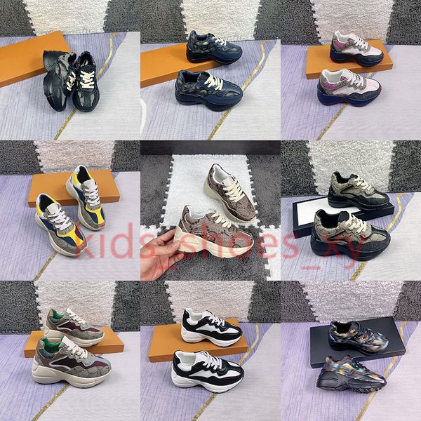 kids designer brand casual shoes rhyton leather boys outdoor sneakers stylish versatile parent child shoes, Black
kids designer brand casual shoes rhyton leather boys outdoor sneakers stylish versatile parent child shoes, Black