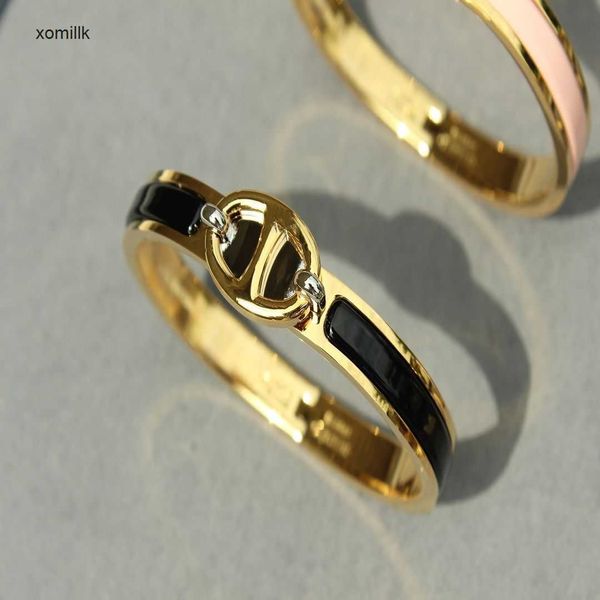 hermm gift bracelets h family h new rose gold pig nose color high grade temperament simple light luxury 90tu, Black
hermm gift bracelets h family h new rose gold pig nose color high grade temperament simple light luxury 90tu, Black