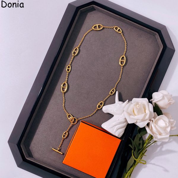 tang yazhubao luxury necklace european and american fashion pig nose titanium steel micro-inlaid zircon short necklace designer gift accesso, Silver
tang yazhubao luxury necklace european and american fashion pig nose titanium steel micro-inlaid zircon short necklace designer gift accesso, Silver