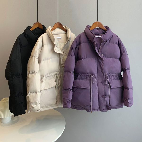 leather 2021 winter women parkas coat long sleeve warm coat zipper button chic coat solid casual parkas women coat padded jacket femme, Black
leather 2021 winter women parkas coat long sleeve warm coat zipper button chic coat solid casual parkas women coat padded jacket femme, Black
