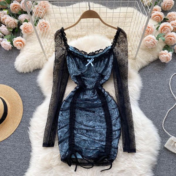 dresses hollow out floral lace mini bodycon dress for women elegant square collar slim high waist drawstring ruched party dresses, Black;gray
dresses hollow out floral lace mini bodycon dress for women elegant square collar slim high waist drawstring ruched party dresses, Black;gray