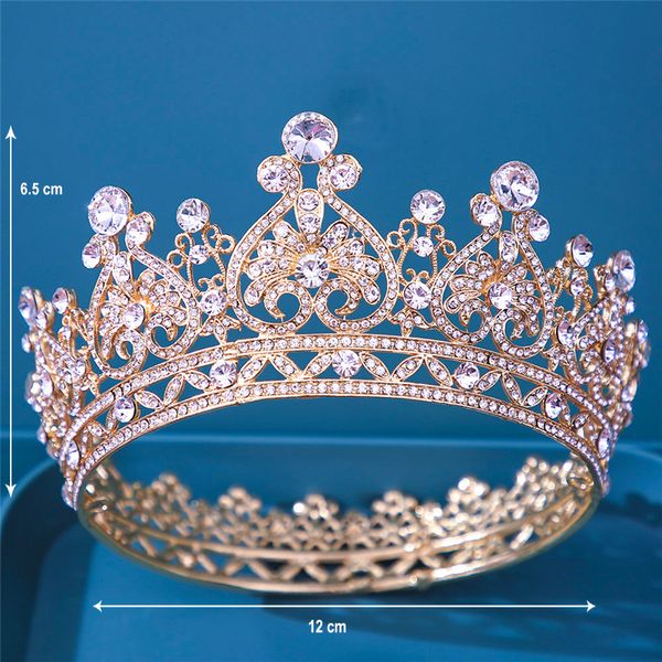 european and american bride jewelry, crown alloy diamond wedding headwear, baroque hair hoop, round crown, manufacturer direct sales ts-0093, Silver
european and american bride jewelry, crown alloy diamond wedding headwear, baroque hair hoop, round crown, manufacturer direct sales ts-0093, Silver