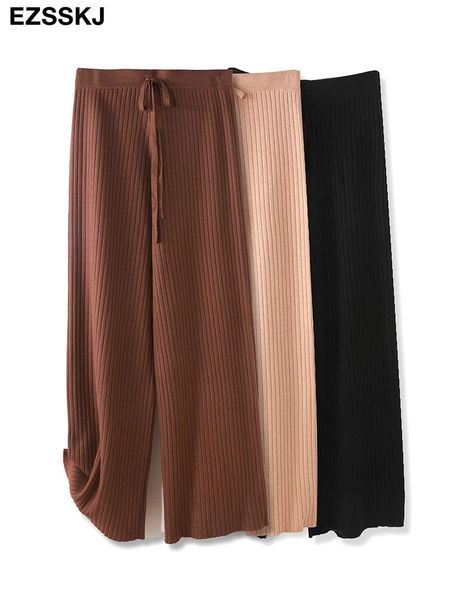capris chic autumn winter chic long straight pants women loose trousers comfortable thick warm casual knitted sweater pants, Black;white
capris chic autumn winter chic long straight pants women loose trousers comfortable thick warm casual knitted sweater pants, Black;white