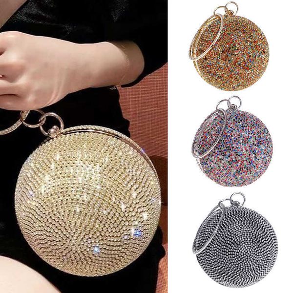 evening bags ball rhinstones diamonds circular design party wedding ladies luxury day clutch with handle metal purse 230427
evening bags ball rhinstones diamonds circular design party wedding ladies luxury day clutch with handle metal purse 230427
