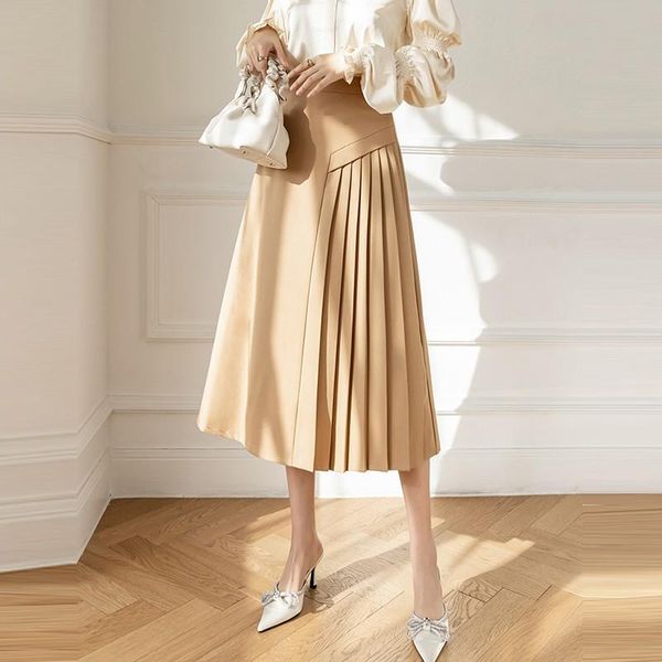 dresses women elegant aline skirts new arrival 2022 spring korean style solid color allmatch ladies pleated long skirt w894, Black;gray
dresses women elegant aline skirts new arrival 2022 spring korean style solid color allmatch ladies pleated long skirt w894, Black;gray