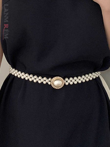 other fashion accessories lanmrem korean fashion pearls belts for women high elastic waist designer allmatch shirts dresses 2023 spring summ, Silver
other fashion accessories lanmrem korean fashion pearls belts for women high elastic waist designer allmatch shirts dresses 2023 spring summ, Silver