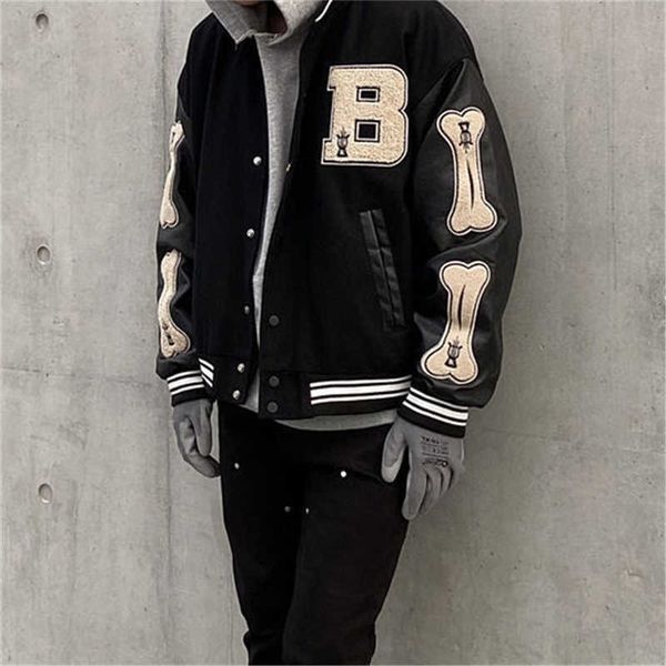 men's jackets hip hop furry bone patchwork college jackets mens harajuku casual bomber varsity jacket women baseball coats wq573 j23050, Black;brown
men's jackets hip hop furry bone patchwork college jackets mens harajuku casual bomber varsity jacket women baseball coats wq573 j23050, Black;brown