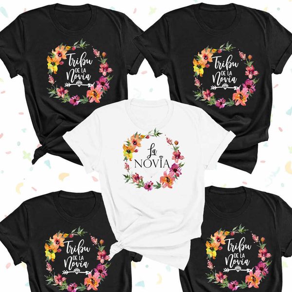 wedding party la novia team bride print bachelorette women t-shirt casual ladies basic o-collar girl short sleeved t-shirts, White
wedding party la novia team bride print bachelorette women t-shirt casual ladies basic o-collar girl short sleeved t-shirts, White