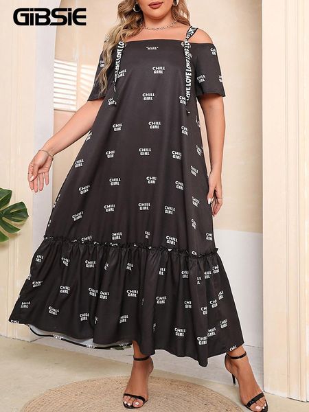 t-shirt gibsie plus size letter print ruffle hem strap dress 2022 summer short sleeve loose casual women long dresses big size 3xl 4xl, Black
t-shirt gibsie plus size letter print ruffle hem strap dress 2022 summer short sleeve loose casual women long dresses big size 3xl 4xl, Black