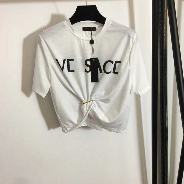 22 designers t-shirts fashion t shirts women chest letter shirt big pins flowers printing pin tucked waist short sleeved t-shirt collect wai, White
22 designers t-shirts fashion t shirts women chest letter shirt big pins flowers printing pin tucked waist short sleeved t-shirt collect wai, White