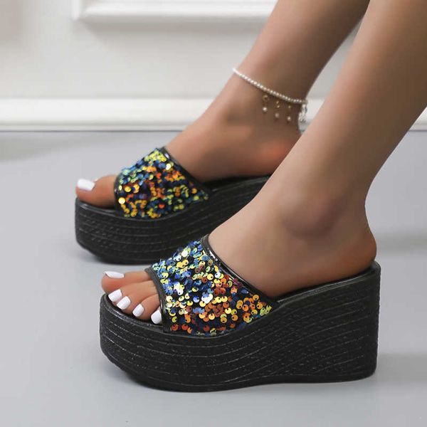 slippers 2022 large size 3543 sandals one word thick bottom wedge heel slippers women's sponge cake bottom beach sandals and slippers j, Black
slippers 2022 large size 3543 sandals one word thick bottom wedge heel slippers women's sponge cake bottom beach sandals and slippers j, Black