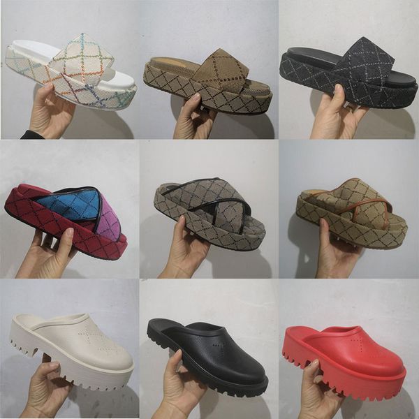 2023 luxury designer sandals women platforms floral brocade slippers flats rubber platform tiger gear bottoms mens womens loafers casual sli, Black
2023 luxury designer sandals women platforms floral brocade slippers flats rubber platform tiger gear bottoms mens womens loafers casual sli, Black