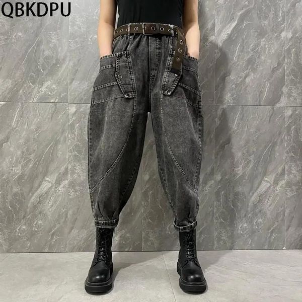 jeans oversized high waist vintage anklelength harem jeans women's streetwear denim pants korean trend casual vaqueros baggy trousers, Blue
jeans oversized high waist vintage anklelength harem jeans women's streetwear denim pants korean trend casual vaqueros baggy trousers, Blue
