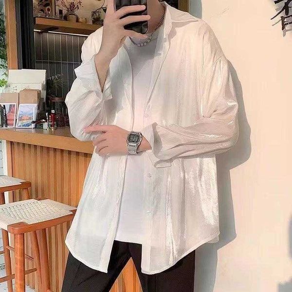sense of design jackets shirt mens draping pu handsome loose fitting thin long, Black;brown
sense of design jackets shirt mens draping pu handsome loose fitting thin long, Black;brown