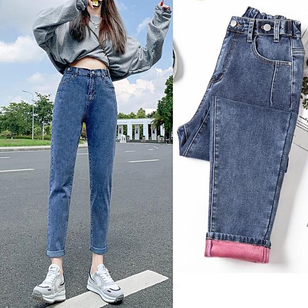 jeans clothes pink fleece jeans women's winter new boyfriend denim pants casual fashion classic female harlan trousers 4xl 5xl, Blue
jeans clothes pink fleece jeans women's winter new boyfriend denim pants casual fashion classic female harlan trousers 4xl 5xl, Blue