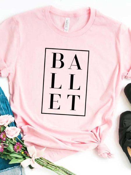 women t shirt ballet letters print tshirt women short sleeve o neck loose t-shirt ladies causal tee shirt clothes, White
women t shirt ballet letters print tshirt women short sleeve o neck loose t-shirt ladies causal tee shirt clothes, White