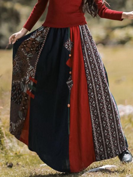 dresses johnature women vintage patchwork color skirts elastic waist cotton linen clothes 2022 autumn new original women pleated skirts, White;black
dresses johnature women vintage patchwork color skirts elastic waist cotton linen clothes 2022 autumn new original women pleated skirts, White;black
