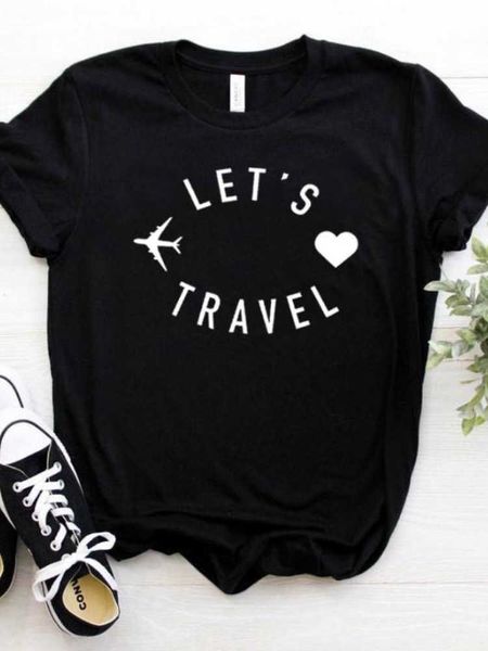 let's travel letter print t shirt women short sleeve o neck loose women tshirt ladies fashion tee shirt clothes, White
let's travel letter print t shirt women short sleeve o neck loose women tshirt ladies fashion tee shirt clothes, White