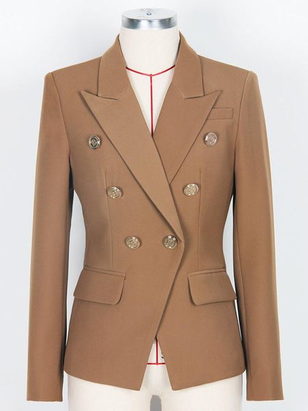 pants high street 2022 new fashion designer blazer women's slim fitting double breasted buttons blazer, White
pants high street 2022 new fashion designer blazer women's slim fitting double breasted buttons blazer, White