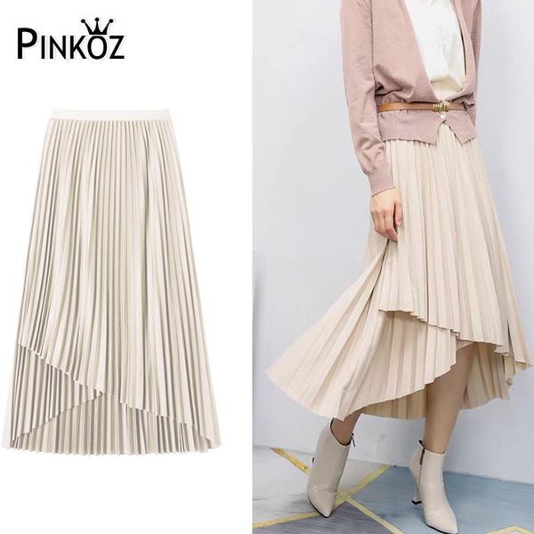 dresses pinkoz designer stylish irregular pleated long skirt autumn winter fashion french retro basic high wait skirts for women vintage, White;black
dresses pinkoz designer stylish irregular pleated long skirt autumn winter fashion french retro basic high wait skirts for women vintage, White;black