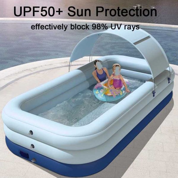 3.18m inflatable floats tubes auto inflation swimming pool sun resistant float raft removable canopy for outdoor backyard water party
3.18m inflatable floats tubes auto inflation swimming pool sun resistant float raft removable canopy for outdoor backyard water party