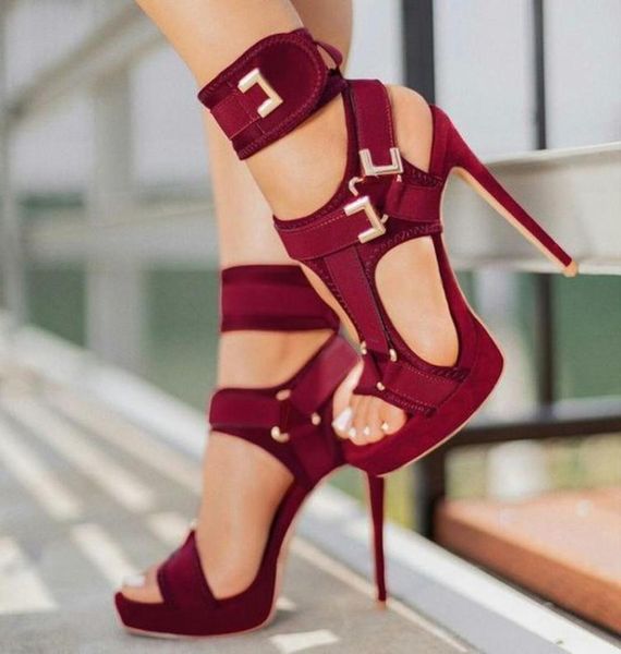women platform sandals open toe cut out high heels shoes hookandloop ankle strap stiletto shoe buckle decor sandal5007340, Black
women platform sandals open toe cut out high heels shoes hookandloop ankle strap stiletto shoe buckle decor sandal5007340, Black