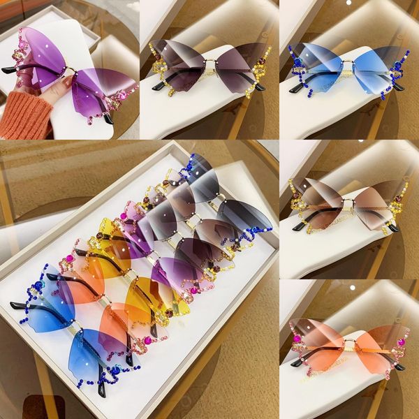 luxury diamond butterfly sunglasses women brand vintage rimless oversized sun glasses ladies eyewear gafas de sol, White;black
luxury diamond butterfly sunglasses women brand vintage rimless oversized sun glasses ladies eyewear gafas de sol, White;black