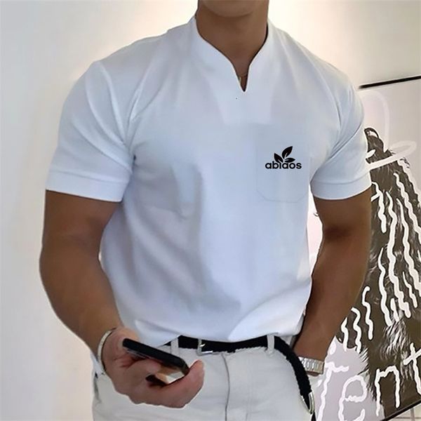 men's polos summer fashion printing trend sports fitness leisure simple t-shirt loose short sleeve v-neck clothing 230428, White;black
men's polos summer fashion printing trend sports fitness leisure simple t-shirt loose short sleeve v-neck clothing 230428, White;black