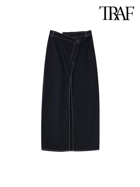 dresses traf women fashion contrast titching front slit midi skirt vintage high waist zipper fly female skirts mujer, White;black
dresses traf women fashion contrast titching front slit midi skirt vintage high waist zipper fly female skirts mujer, White;black