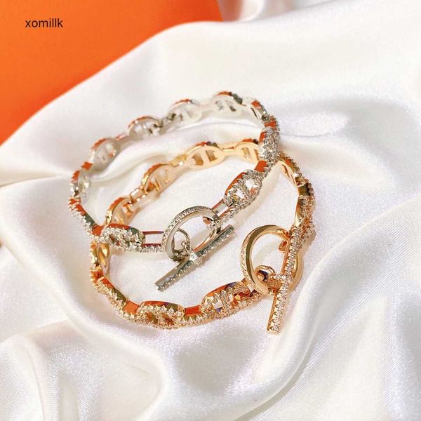 hermm gift bracelets h family fashion luxury full diamond pig nose bracelet v gold material seiko ik7r, Black
hermm gift bracelets h family fashion luxury full diamond pig nose bracelet v gold material seiko ik7r, Black