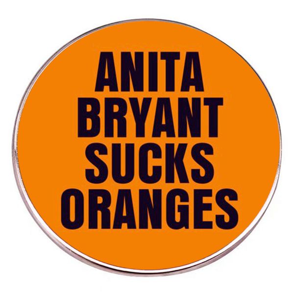 anita bryant sucks oranges brooch cute anime movies games hard enamel pins collect metal cartoon brooch backpack hat bag collar lapel badges, Blue
anita bryant sucks oranges brooch cute anime movies games hard enamel pins collect metal cartoon brooch backpack hat bag collar lapel badges, Blue