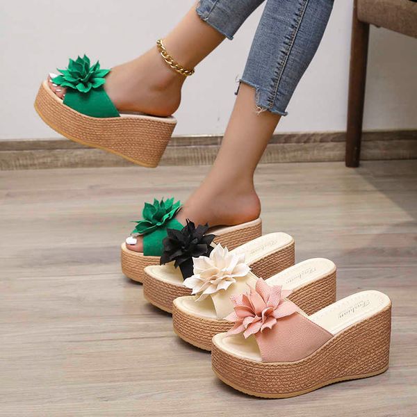 slippers 9cm heels summer beach platform women wedge slippers appliques butterflyknot female sandals clog shoes slides women j0502, Black
slippers 9cm heels summer beach platform women wedge slippers appliques butterflyknot female sandals clog shoes slides women j0502, Black