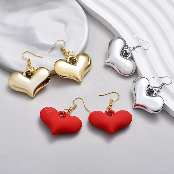 cute sweet simple heart drop dangle earrings for women jewelry red gold silver color lovely wedding earrings party accessories
cute sweet simple heart drop dangle earrings for women jewelry red gold silver color lovely wedding earrings party accessories