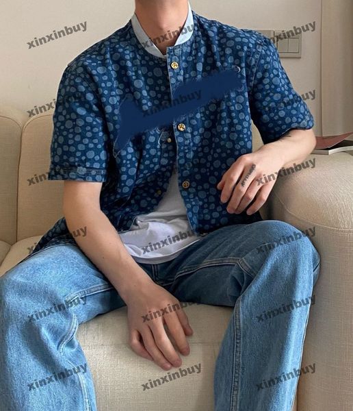xinxinbuy men designer tee t shirt 23ss infinity dots pattern denim short sleeve cotton women black blue xs-2xl, Black;brown
xinxinbuy men designer tee t shirt 23ss infinity dots pattern denim short sleeve cotton women black blue xs-2xl, Black;brown