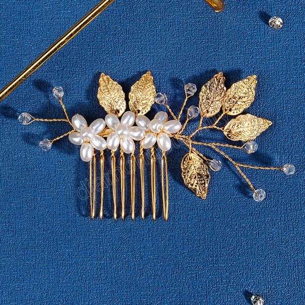 wedding hair comb golden leaves style bridal hair accessories faux pearls exquisite headwear for women hair jewelry, Slivery;golden
wedding hair comb golden leaves style bridal hair accessories faux pearls exquisite headwear for women hair jewelry, Slivery;golden