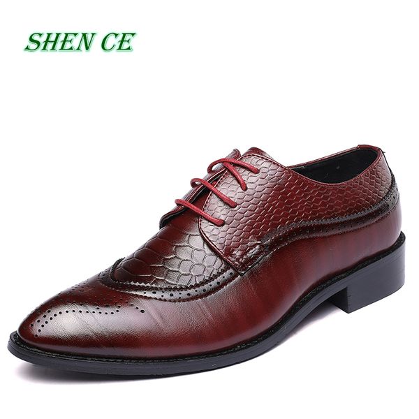 men business shoes 2020 formal office wedding shoes for men crocodile embossed pu leather dress shoes plus size 39-48, Black
men business shoes 2020 formal office wedding shoes for men crocodile embossed pu leather dress shoes plus size 39-48, Black