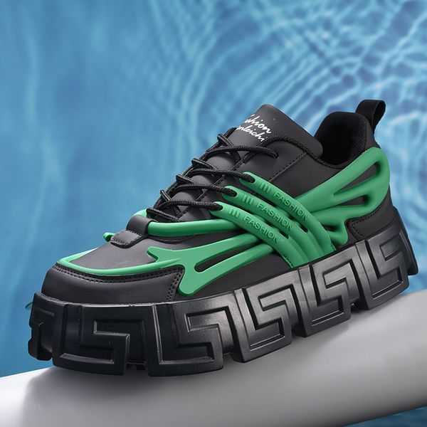 plus size mens fashion sneakers thick platform lightweight breathable men shoes casual chunky trainers male footwear, Black
plus size mens fashion sneakers thick platform lightweight breathable men shoes casual chunky trainers male footwear, Black