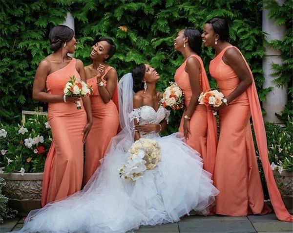 new bridesmaid dresses mermaid one-shoulder floor-length sweep train satin long backless plus size custom, White;pink
new bridesmaid dresses mermaid one-shoulder floor-length sweep train satin long backless plus size custom, White;pink