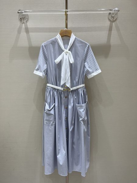 casual dresses luxury designer design 2023 summer cotton blended fine stripe contrast design large swing dress, Black;gray
casual dresses luxury designer design 2023 summer cotton blended fine stripe contrast design large swing dress, Black;gray