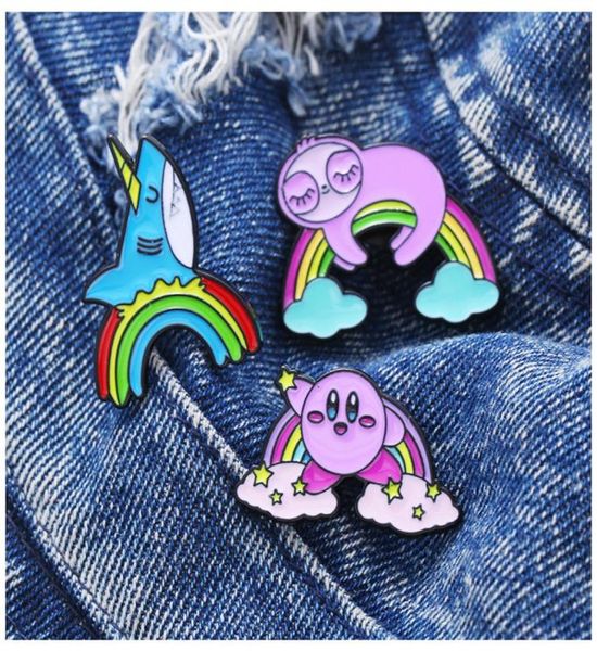kawaii anime rainbow shark sloth brooch cartoon pin rainbow bridge with animal badge clothing accessories6840854, Blue
kawaii anime rainbow shark sloth brooch cartoon pin rainbow bridge with animal badge clothing accessories6840854, Blue