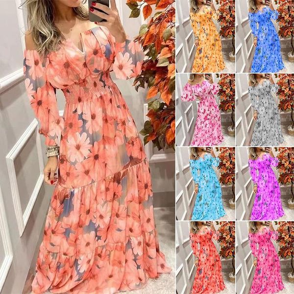 dresses women fashion spring and autumn oneshoulder floral longsleeved offtheshoulder vneck waist long retro bohemian beach dress, Black;gray
dresses women fashion spring and autumn oneshoulder floral longsleeved offtheshoulder vneck waist long retro bohemian beach dress, Black;gray