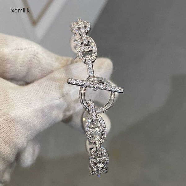 hermm gift bracelets a fat family s new fashion light luxury and celebrity charm full diamond ot buckle pig nose bracelet v gold material ex, Black
hermm gift bracelets a fat family s new fashion light luxury and celebrity charm full diamond ot buckle pig nose bracelet v gold material ex, Black
