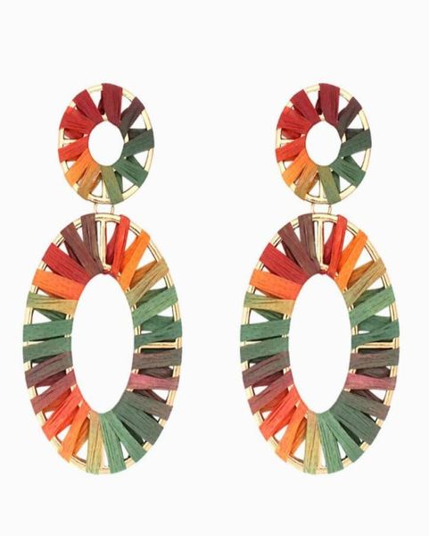 handmade raffia earrings lightweight geometric straw dangle earrings gifts for mom sisters and friends 9434714, Red;brown
handmade raffia earrings lightweight geometric straw dangle earrings gifts for mom sisters and friends 9434714, Red;brown