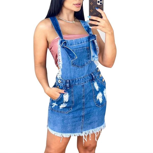 pants plus size denim short jumpsuits women solid pockets bow strap denim skirts overall summer casual fashion ripped jeans romper, Black
pants plus size denim short jumpsuits women solid pockets bow strap denim skirts overall summer casual fashion ripped jeans romper, Black