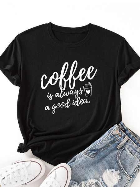 coffee is good idea letter print t shirt women short sleeve o neck loose tshirt summer women tee shirt clothes mujer, White
coffee is good idea letter print t shirt women short sleeve o neck loose tshirt summer women tee shirt clothes mujer, White